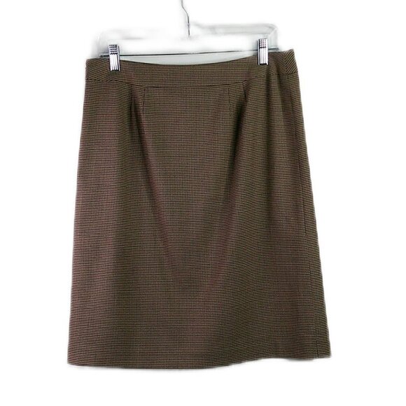 Ann Taylor Factory - Wool Blend Micro Check Skirt - 10P - Picture 4 of 5